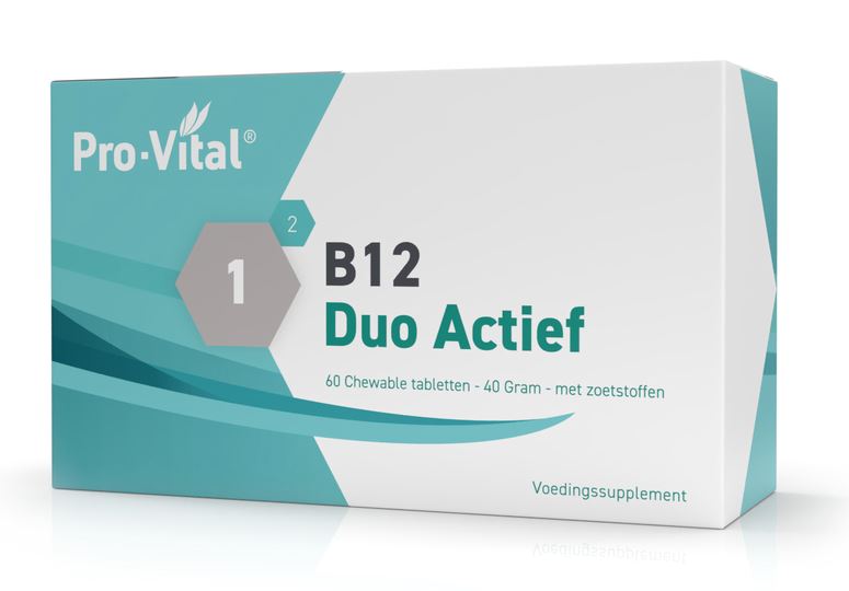 Pro-Vital Vitamine B12 duo actief 60.00 Tabletten