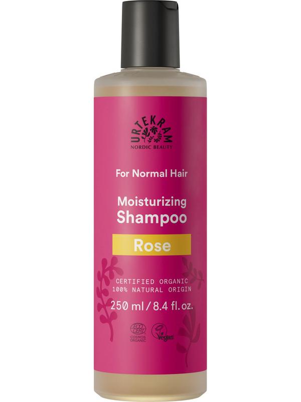 Urtekram Shampoo rozen normaal haar 250 Milliliter