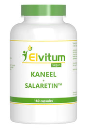 Elvitum  Kaneel met salaretin 180.00 Vegetarische capsules