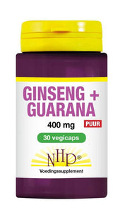 NHP Ginseng guarana 400mg puur 30.00 Capsules
