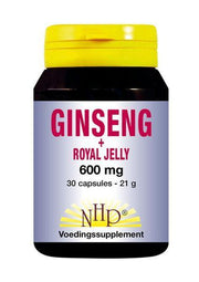 NHP Ginseng royal jelly 600mg 30.00 Capsules