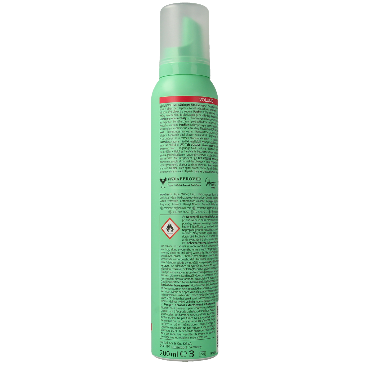 Taft Mousse volume mega strong 200.00 Milliliter