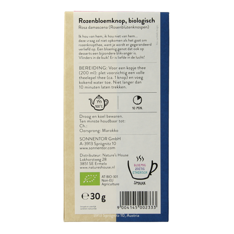 Sonnentor Rozenthee los bio 30 Gram