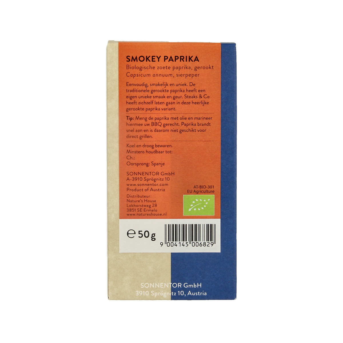 Sonnentor Smokey paprika bbq bio 50.00 Gram