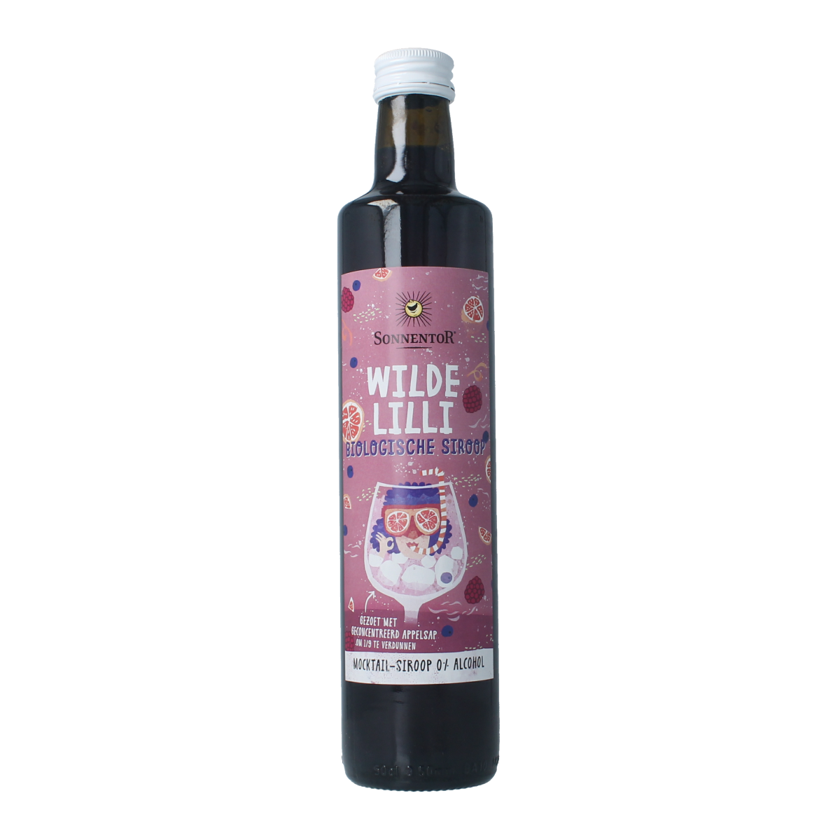 Sonnentor Wilde lilli mocktail siroop alcoholvrij bio 500.00 Milliliter