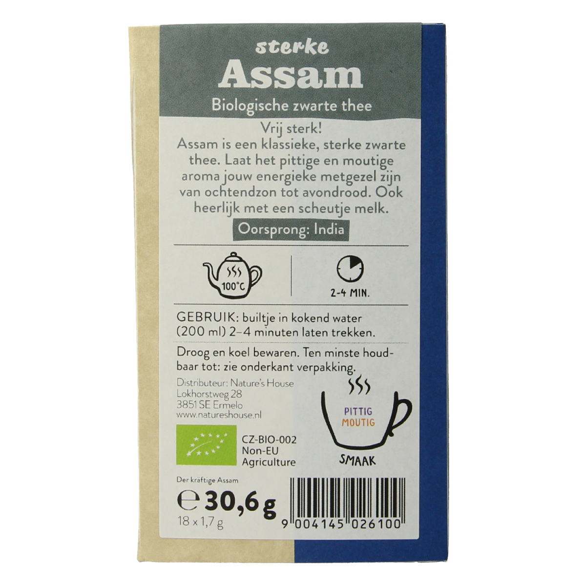 Sonnentor Assam English zwarte thee bio 18.00 Zakjes