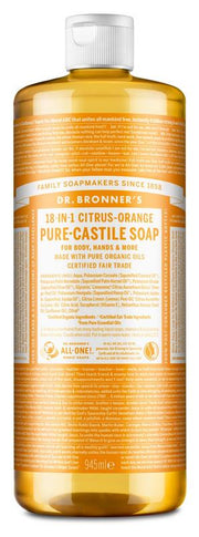 Dr Bronners Liquid soap citrus/orange 945.00 Milliliter