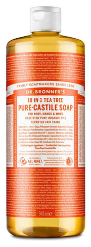 Dr Bronners Liquid soap tea tree 945.00 Milliliter