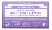 Dr Bronners Barsoap lavendel 140.00 Gram
