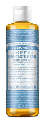Dr Bronners Liquid soap baby mild 240.00 Milliliter