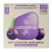 Waterdrop  Microdrink boost blackcurrant bruistabletten 12 Stuks