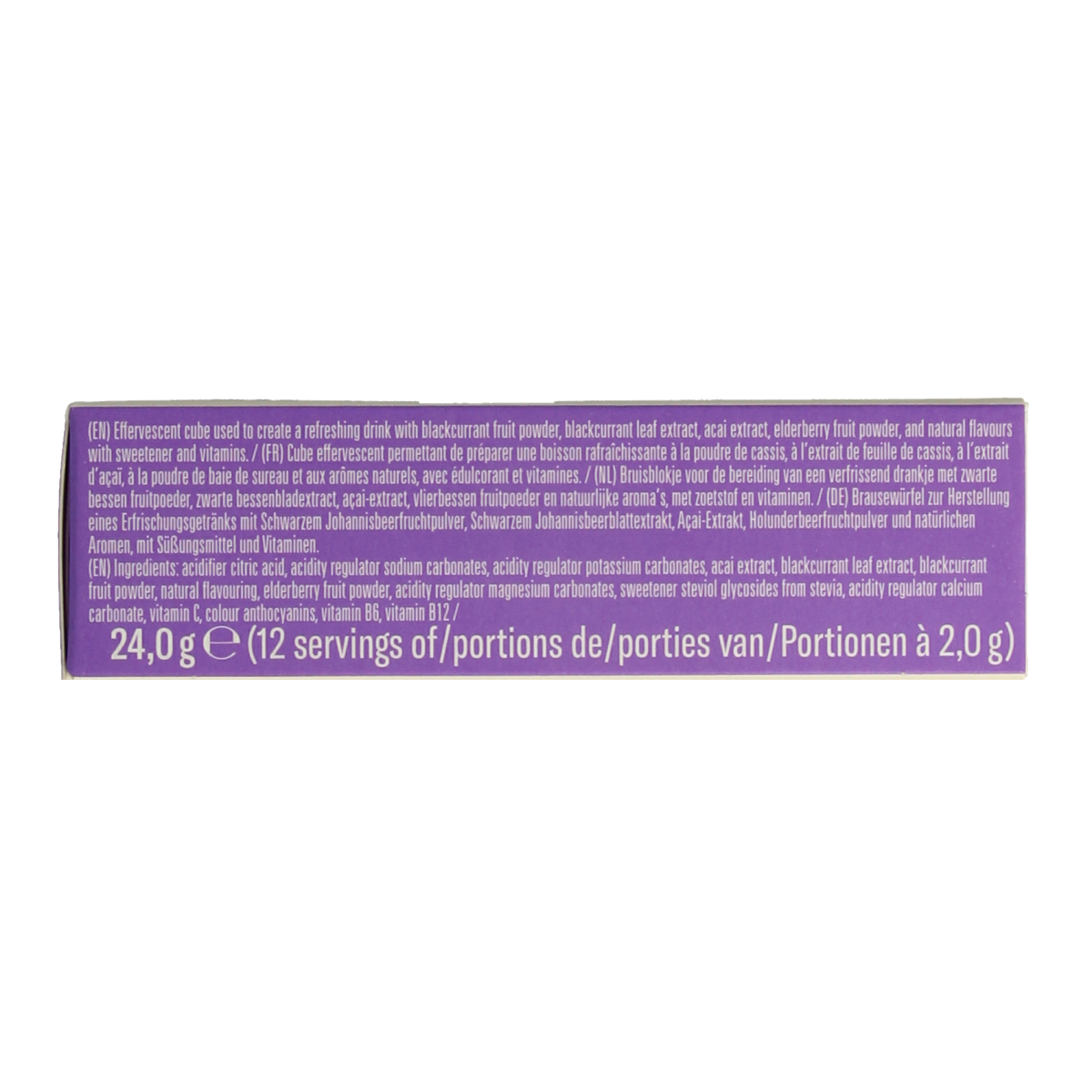 Waterdrop  Microdrink boost blackcurrant bruistabletten 12.00 Stuks