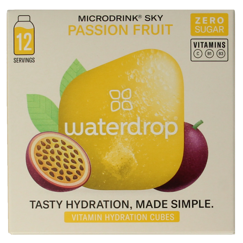 Waterdrop  Microdrink sky passion fruit bruistabletten 12 Stuks