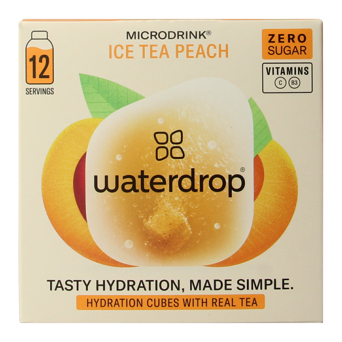 Waterdrop  Microdrink ice tea peach bruistabletten 12.00 Stuks