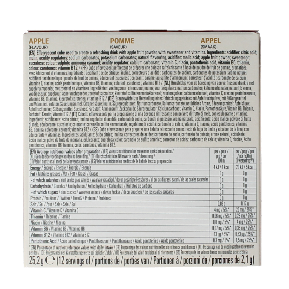 Waterdrop  Microdrink appel 12.00 Stuks