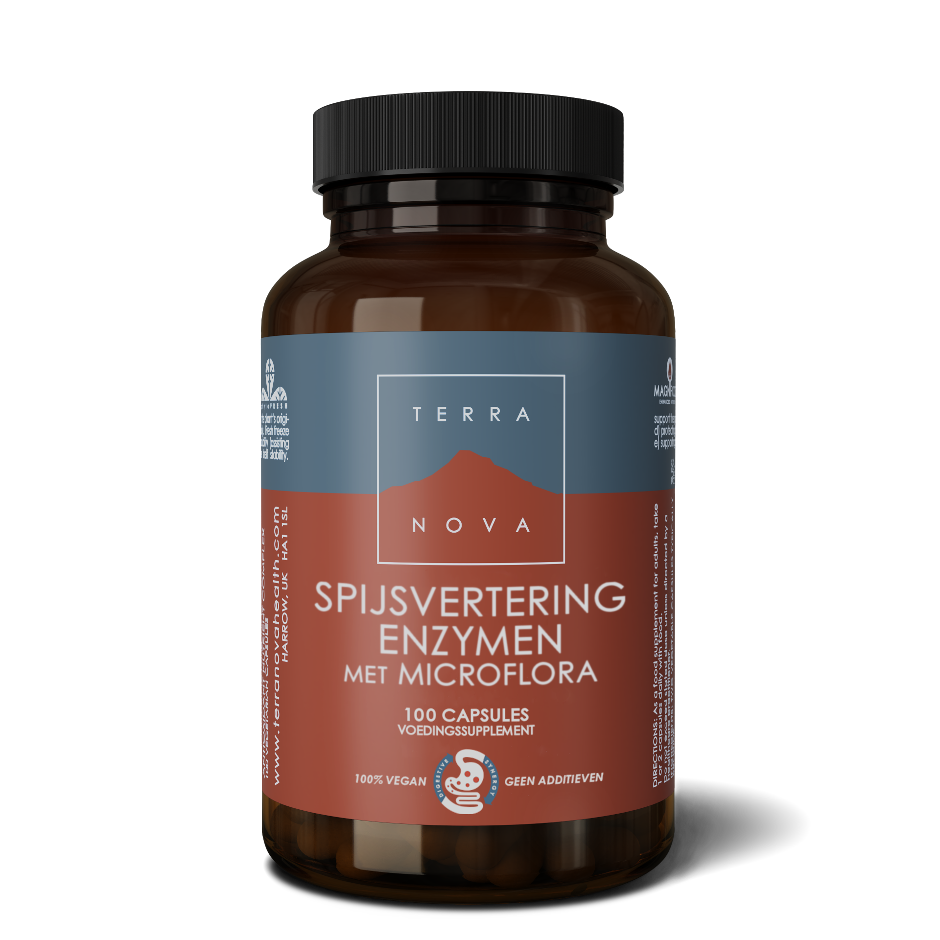 Terranova Spijsvertering enzymen microflora 100.00 Vegetarische capsules