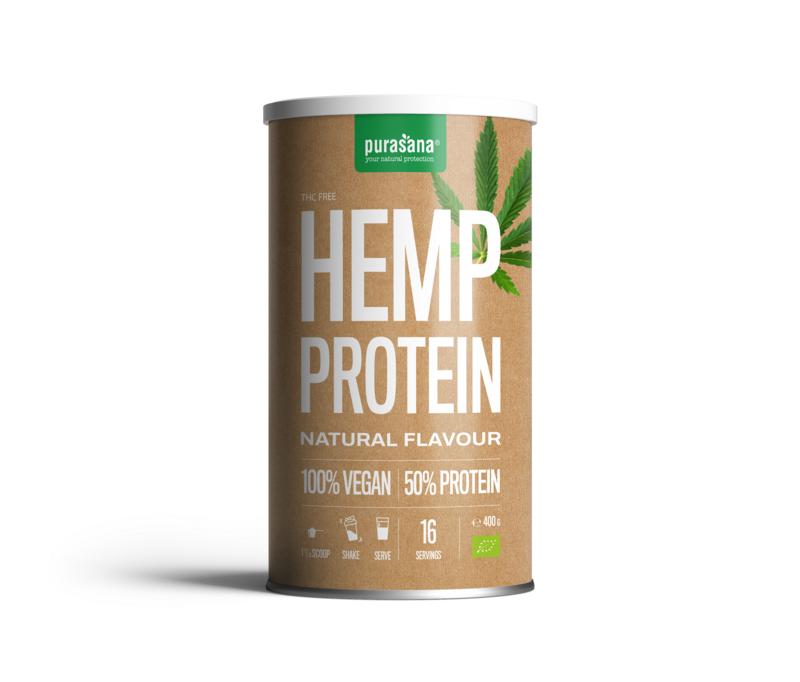Purasana Proteine hennep vegan bio 400 Gram