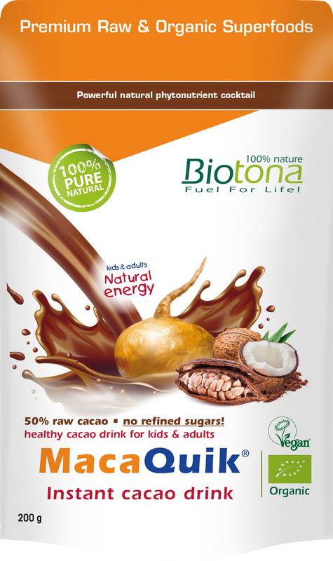 Biotona Macaquick instant cacao bio 200.00 Gram
