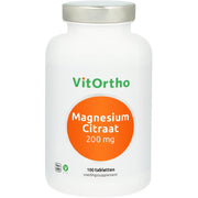 VitOrtho Magnesium citraat 200 mg 100 Tabletten