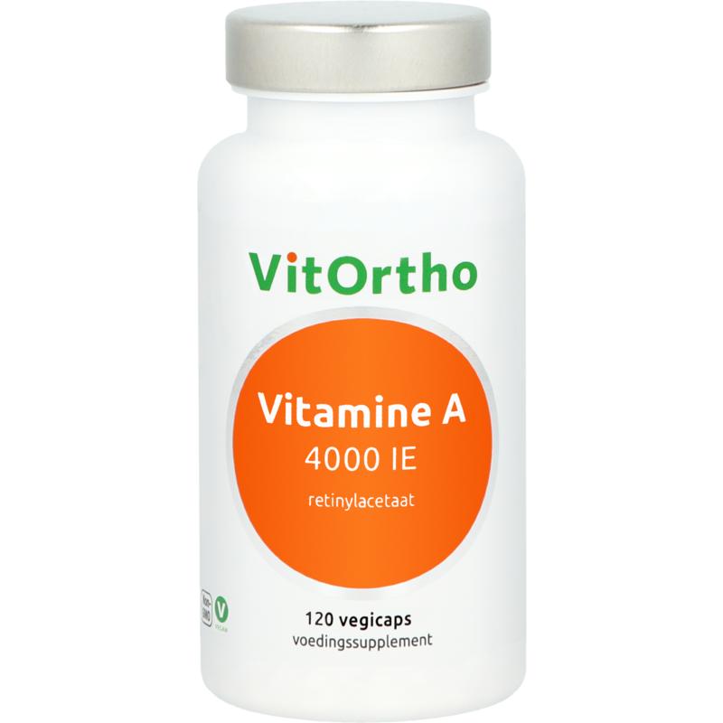 VitOrtho Vitamine A 4000IE 120.00 Vegetarische capsules
