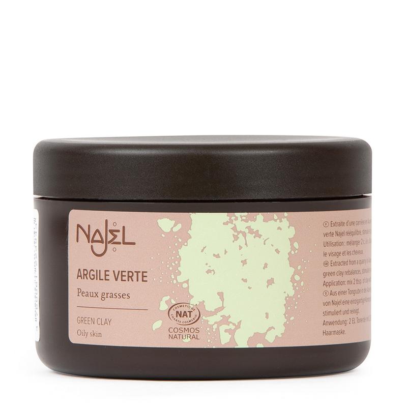 Najel Aleppo Argile verte gezichtsmasker groene klei 150 Gram