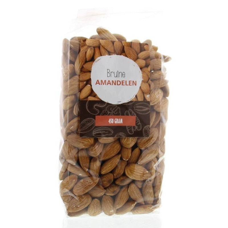 MijnNatuurwinkel Bruine amandelen 450 Gram