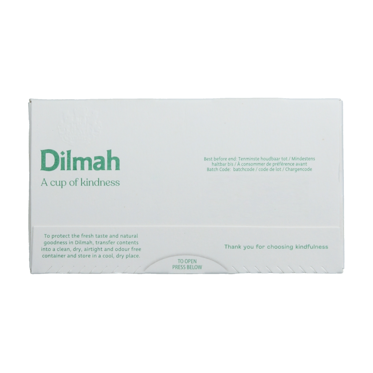 Dilmah Pure ceylon green tea bio 20.00 Zakjes
