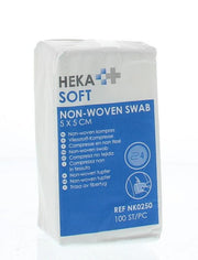 Heka Soft Non woven kompres 5 x 5 4-laags 100.00 Stuks