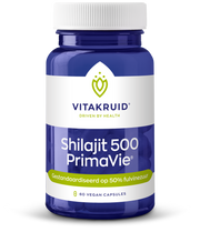 Vitakruid Shilajit 500mg PrimaVie 50% fulvinezuur 60.00 Vegetarische capsules
