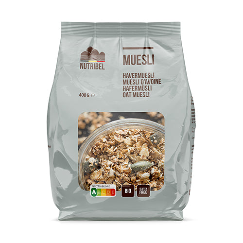 Nutribel Havermuesli glutenvrij bio 400.00 Gram