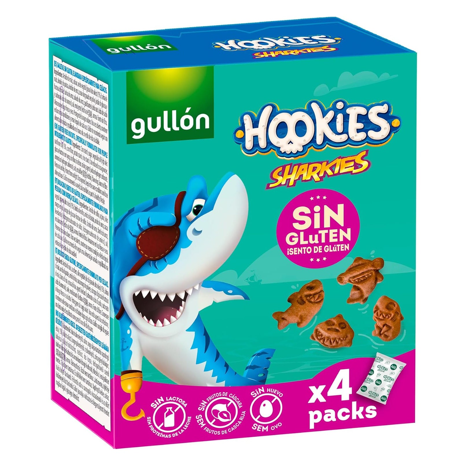 Gullon Sharkies 4-pack glutenvrij 160.00 Gram