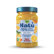 Natu Sinaasappel jam -70% suiker bio 240.00 Gram