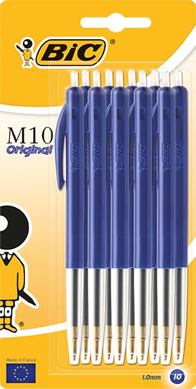 BIC Balpen M10 blauw 10.00 Stuks
