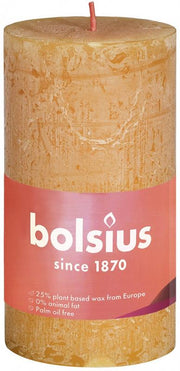Bolsius Rustiekkaars shine 100/50 honeycomb yellow 1.00 Stuks