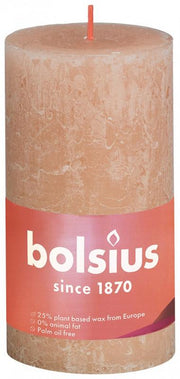 Bolsius Rustiekkaars shine 130/68 misty pink 1.00 Stuks