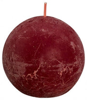 Bolsius Rustiek bolkaars shine 76 velvet red 1.00 Stuks