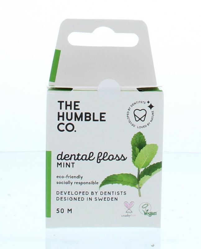 The Humble Co Dental floss fresh mint 50 meter 1.00 Stuks