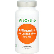 VitOrtho L-Theanine uit groene thee 100mg 60 Vegetarische capsules