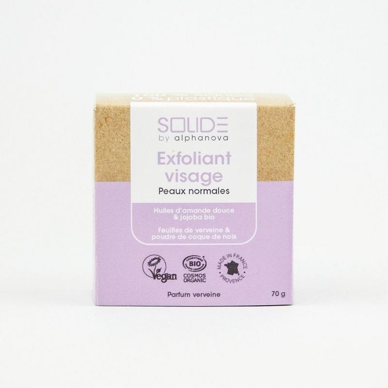 Alphanova Solide Exfoliating bar bio almond jojoba scrub 70 Gram