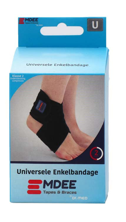 Emdee Enkel supportband zwart 1 Stuks