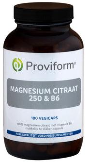 Proviform Magnesium citraat 250 & B6 180.00 Vegetarische capsules
