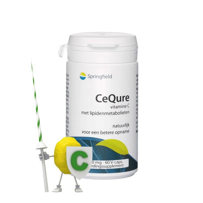 Springfield Cequre 500mg vitamine C 60 Vegetarische capsules