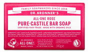 Dr Bronners Barsoap rose 140.00 Gram