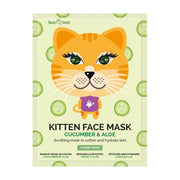 Montagne Kitten sheet face mask cucumber & aloe 1.00 Stuks