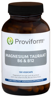 Proviform Magnesium tauraat B6 & B12 100.00 Vegetarische capsules