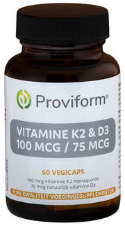 Proviform Vitamine K2 100mcg & D3 75mcg 60.00 Vegetarische capsules