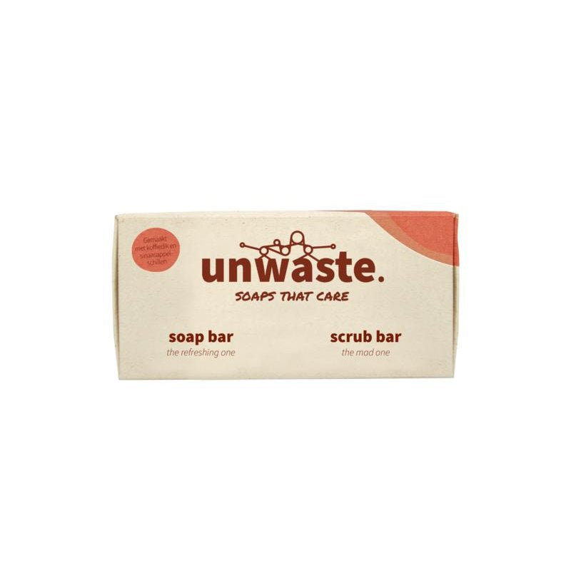 Unwaste  Duopack soap bar & scrub bar 1 Stuks