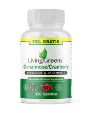 Livinggreens Cranberry D-Mannose voordeelverpakking 320.00 Tabletten