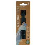 Econovo Gelpennen 0,7mm blauw/zwart 2.00 Stuks