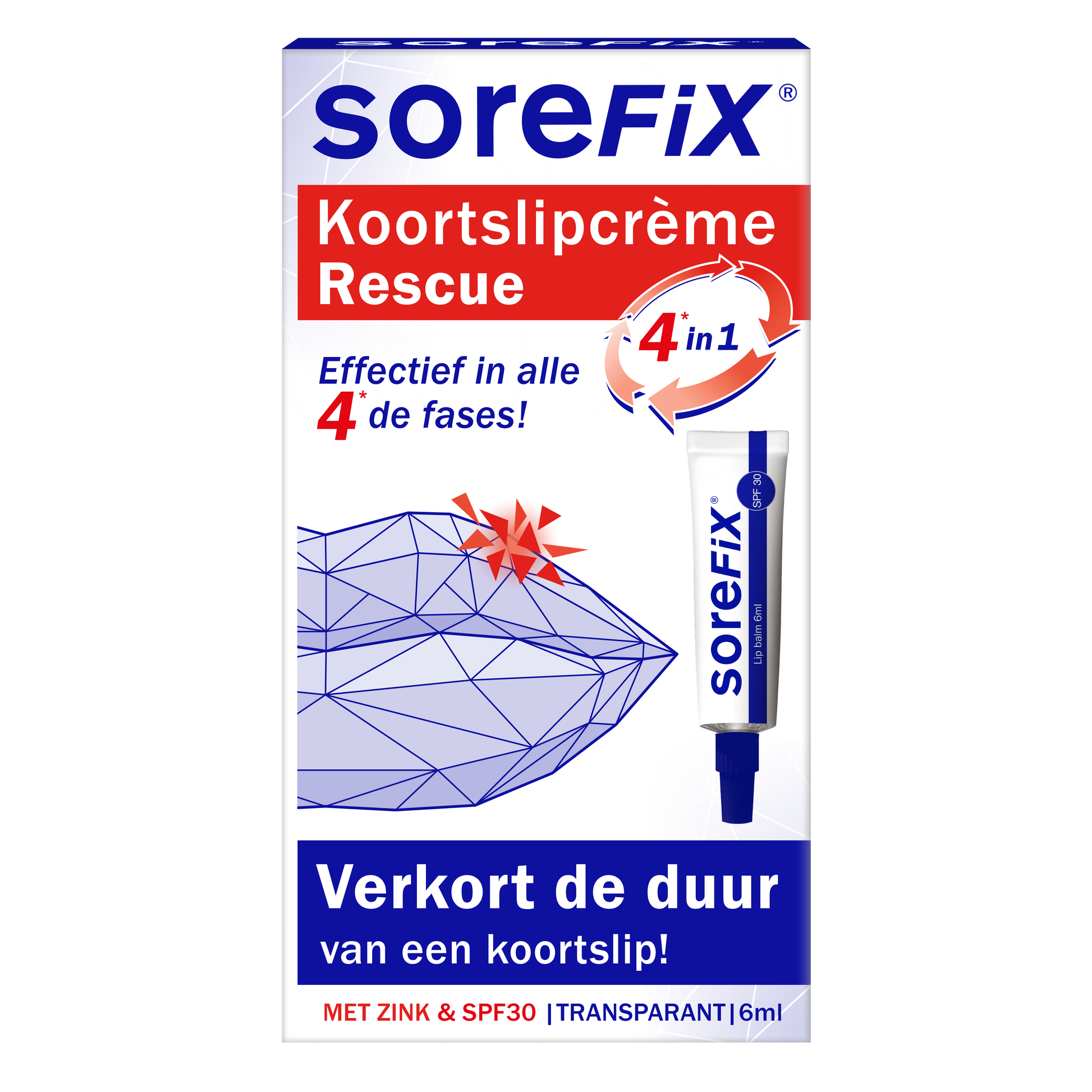 SoreFix Rescue koortslipcreme 6.00 Milliliter